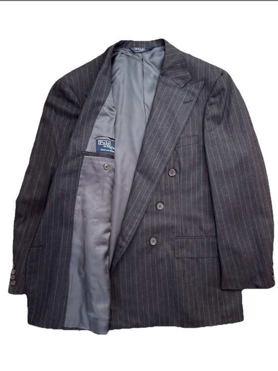 Polo Ralph Lauren Other - Vintage Polo Ralph Lauren Suit Jacket 43R Double Breasted Pinstripe USA Neiman